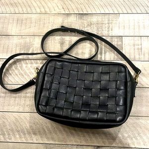 MADEWELL Woven Leather crossbody bag